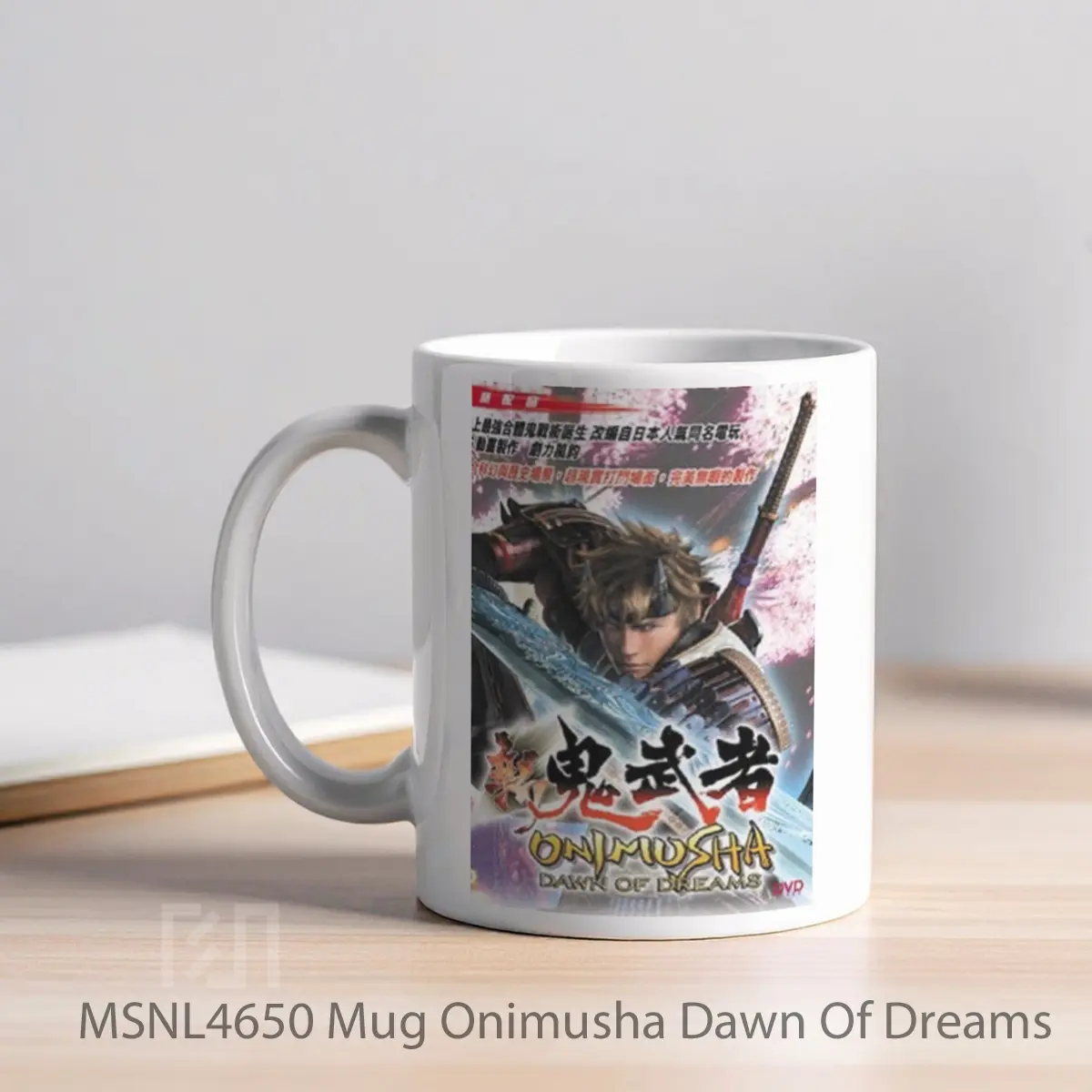 Mug Onimusha Dawn Of Dreams Gelas Keramik Tema Film MSNL4650 - Tampak Kiri