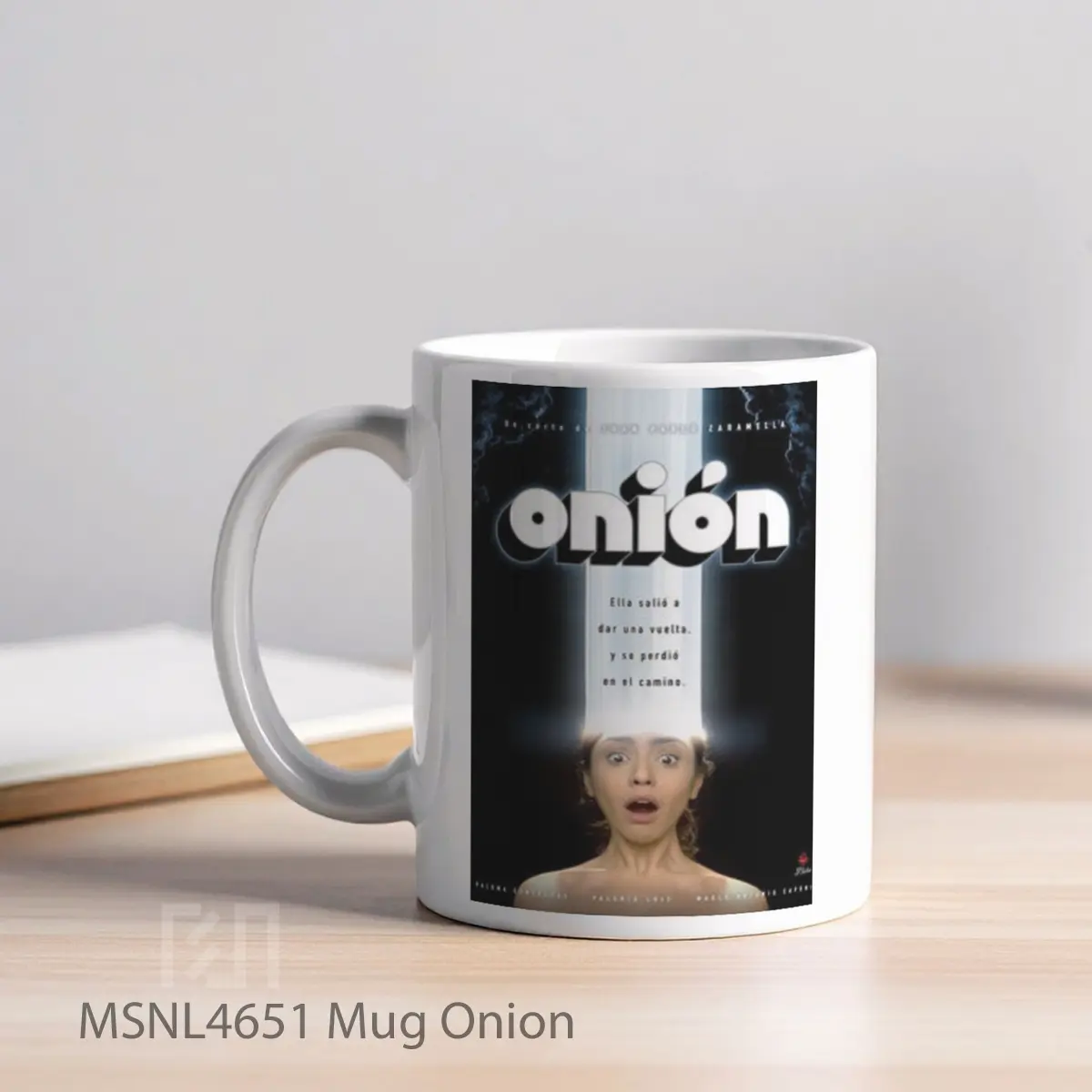 Mug Onion Gelas Keramik Tema Film MSNL4651 - Tampak Kiri