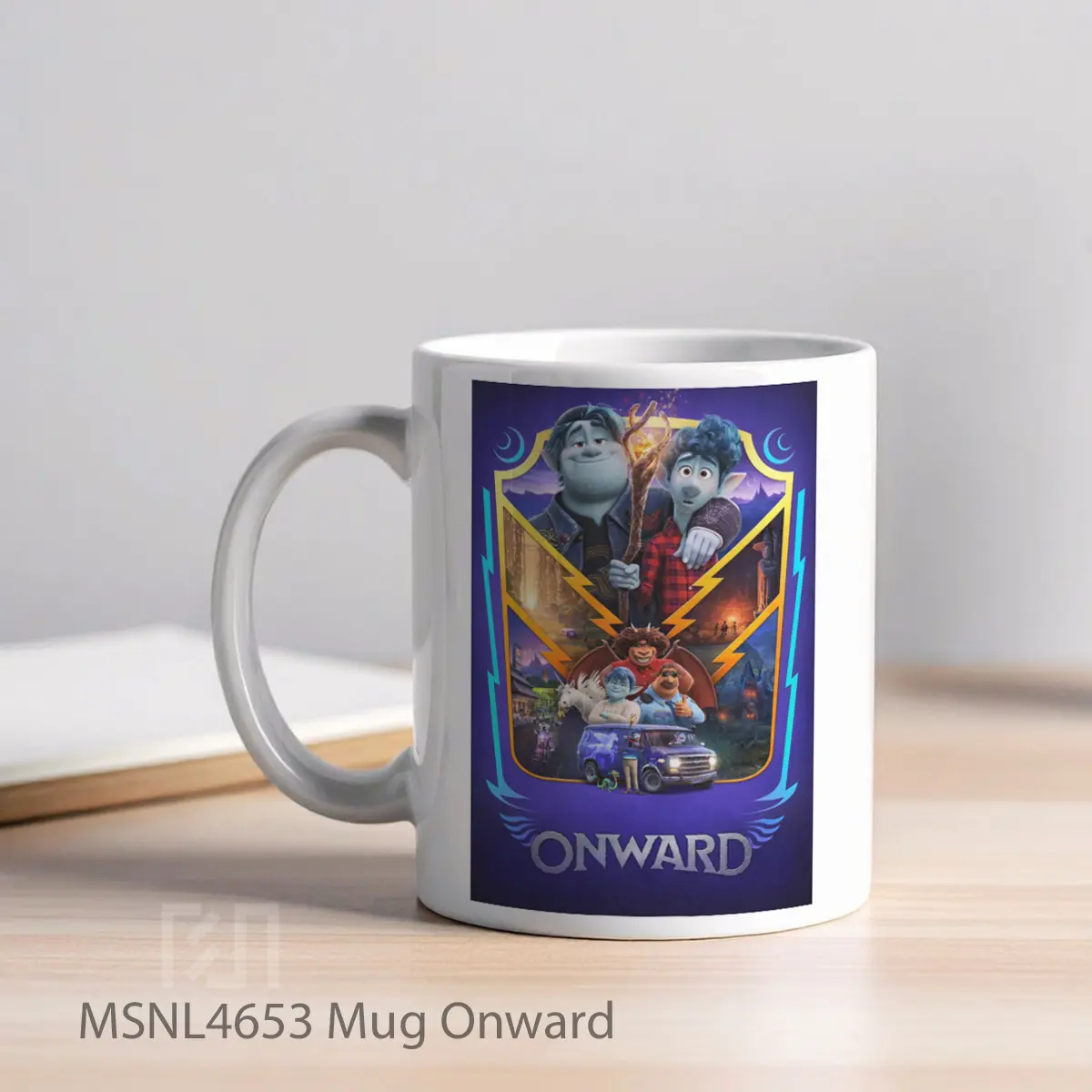Mug Onward Gelas Keramik Tema Film MSNL4653 - Tampak Kiri