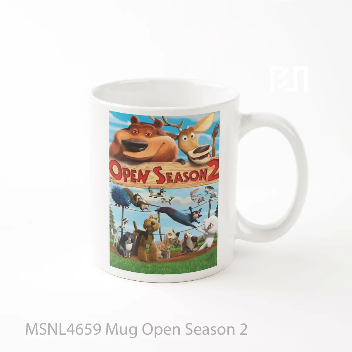 Mug Open Season 2 Gelas Keramik Tema Film MSNL4659