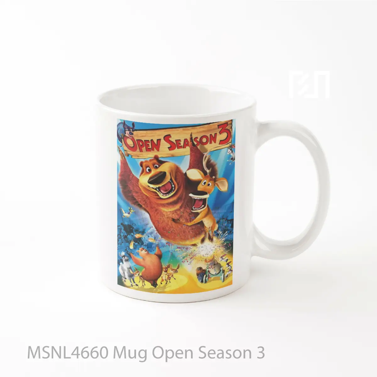 Mug Open Season 3 Gelas Keramik Tema Film MSNL4660