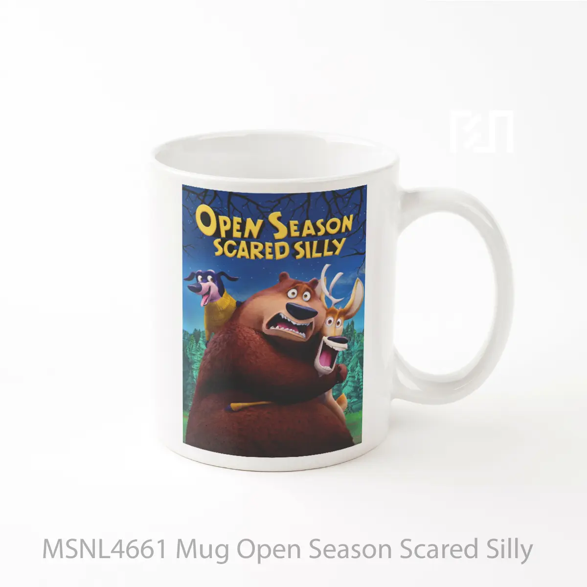 Mug Open Season Scared Silly Gelas Keramik Tema Film MSNL4661