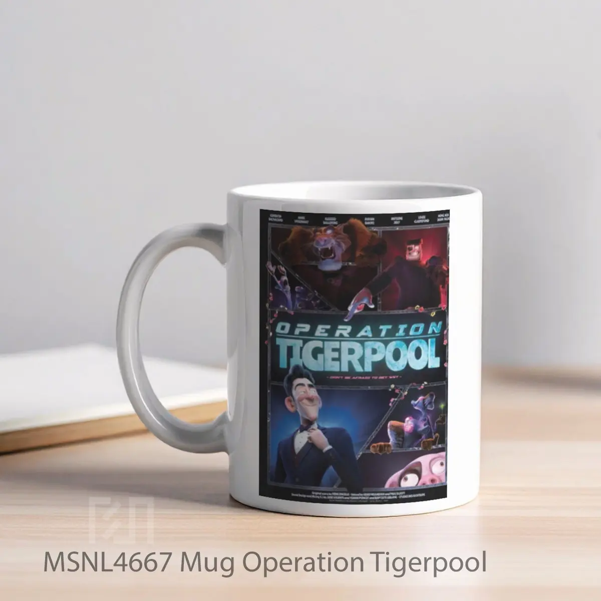 Mug Operation Tigerpool Gelas Keramik Tema Film MSNL4667 - Tampak Kiri