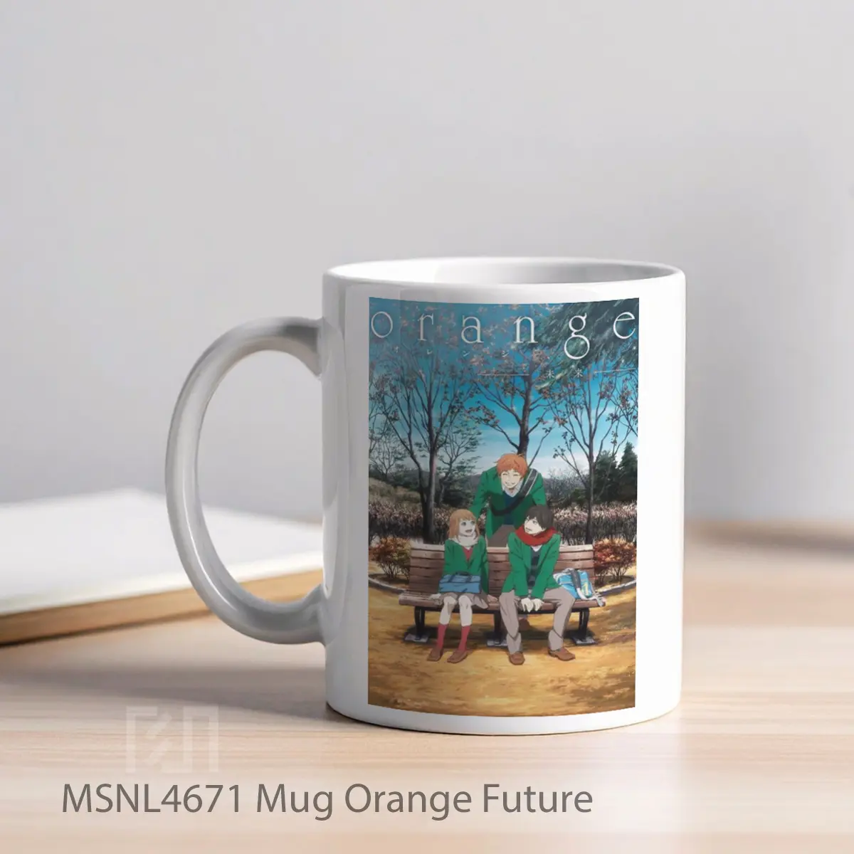 Mug Orange Future Gelas Keramik Tema Film MSNL4671 - Tampak Kiri