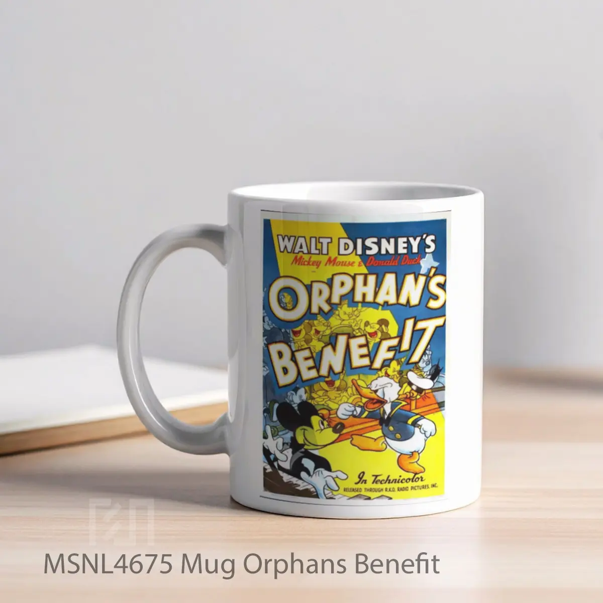 Mug Orphans Benefit Gelas Keramik Tema Film MSNL4675 - Tampak Kiri