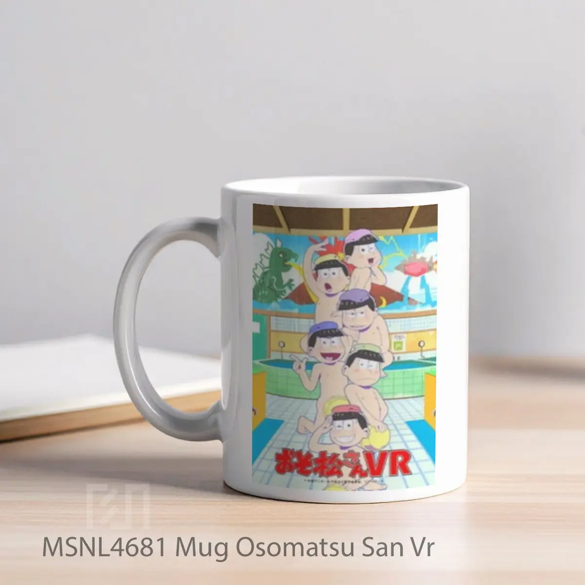 Mug Osomatsu San Vr Gelas Keramik Tema Film MSNL4681 - Tampak Kiri