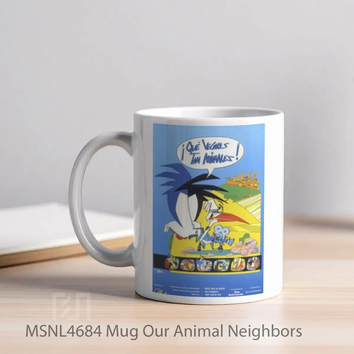 Mug Our Animal Neighbors Gelas Keramik Tema Film MSNL4684 - Tampak Kiri