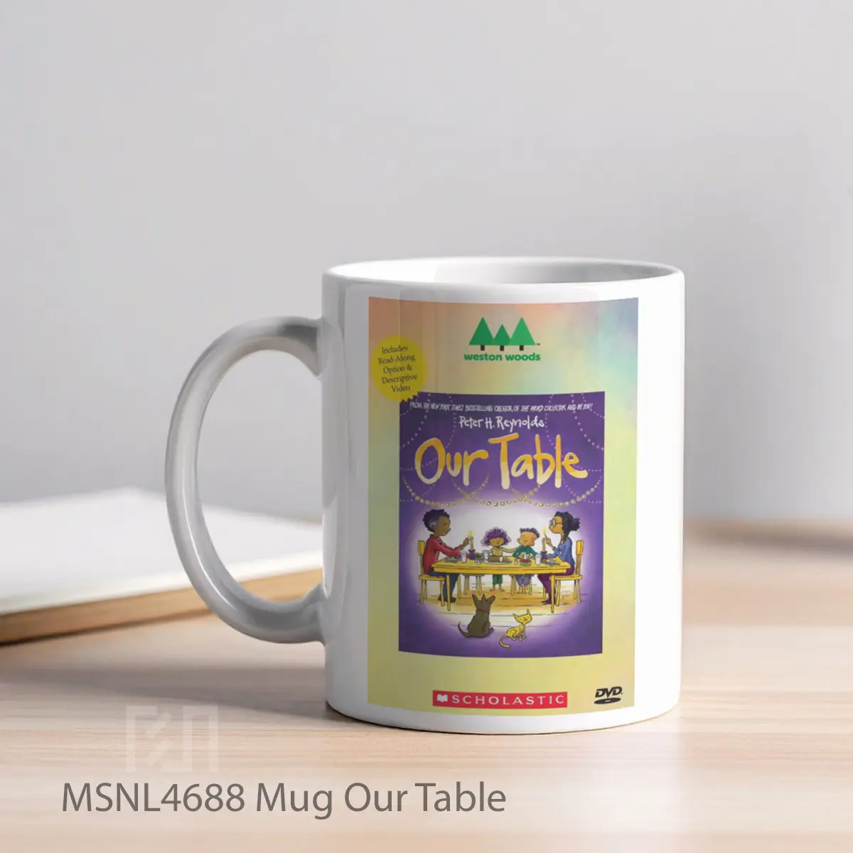 Mug Our Table Gelas Keramik Tema Film MSNL4688 - Tampak Kiri