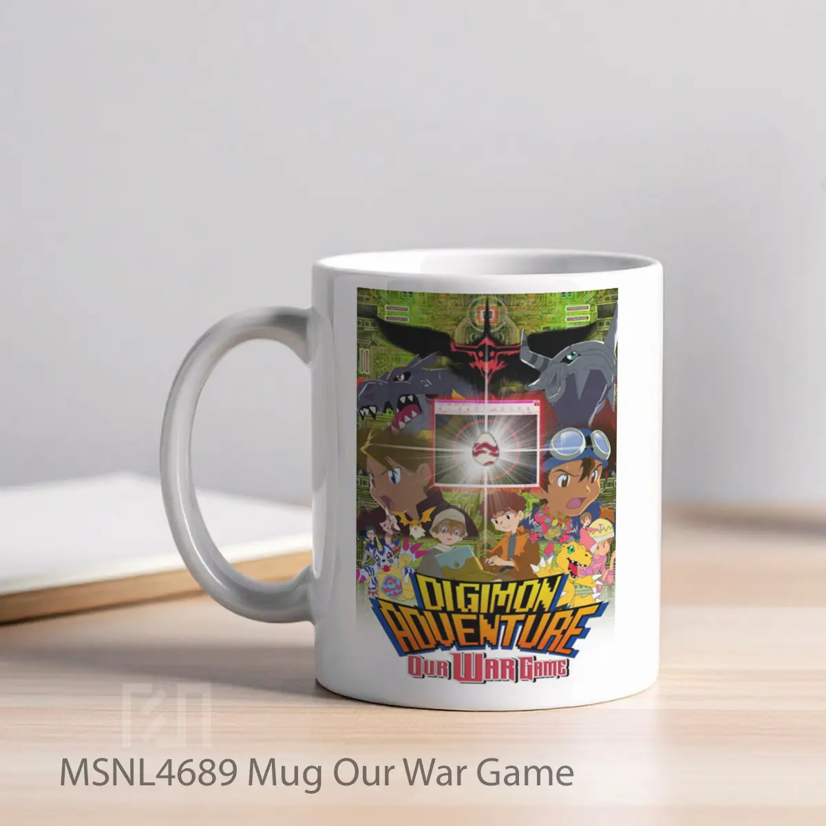 Mug Our War Game Gelas Keramik Tema Film MSNL4689 - Tampak Kiri