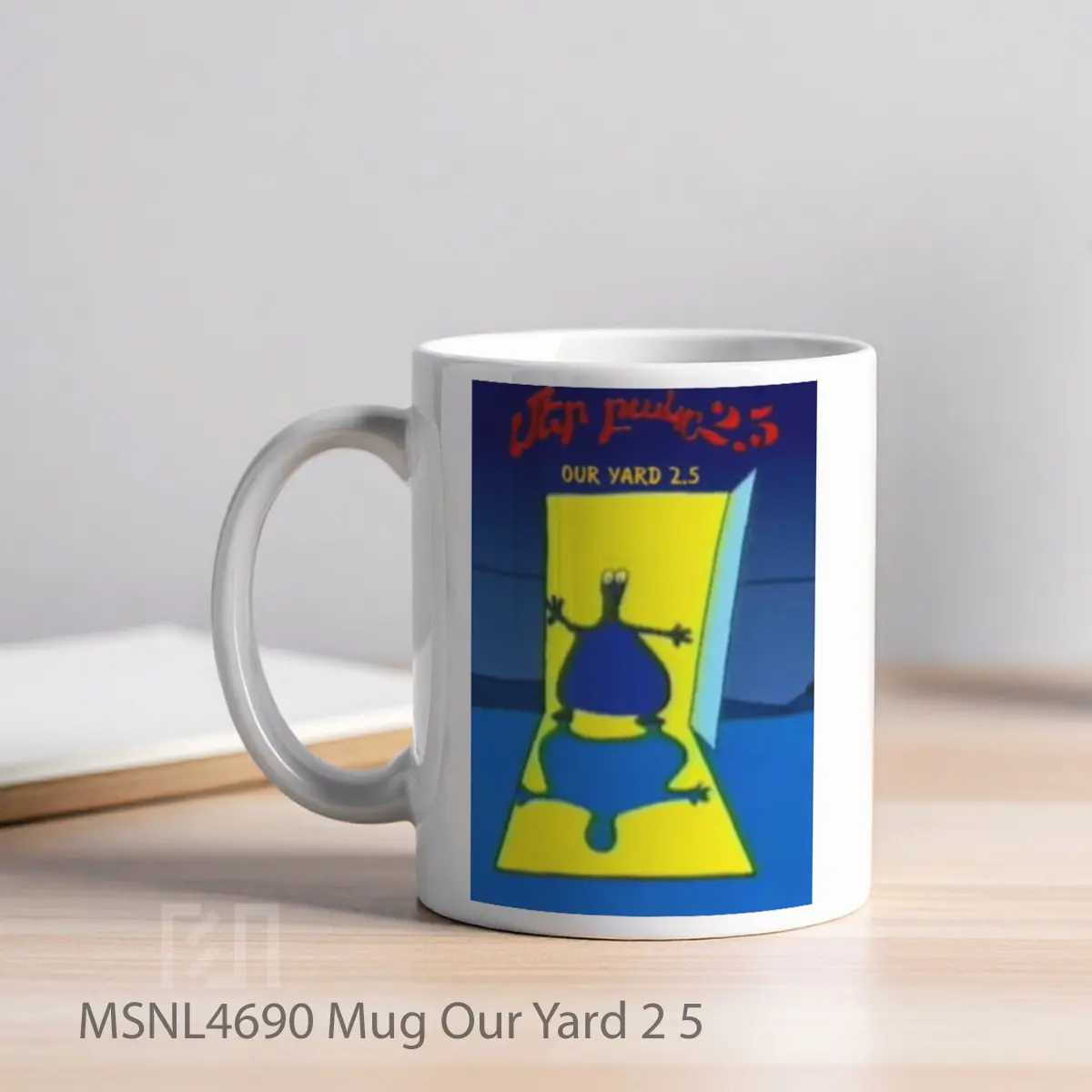 Mug Our Yard 2 5 Gelas Keramik Tema Film MSNL4690 - Tampak Kiri