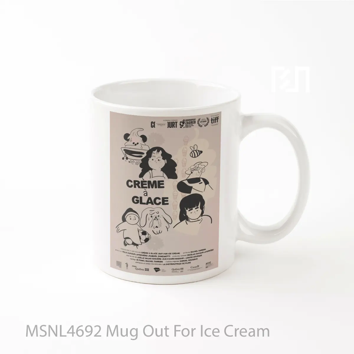 Mug Out For Ice Cream Gelas Keramik Tema Film MSNL4692