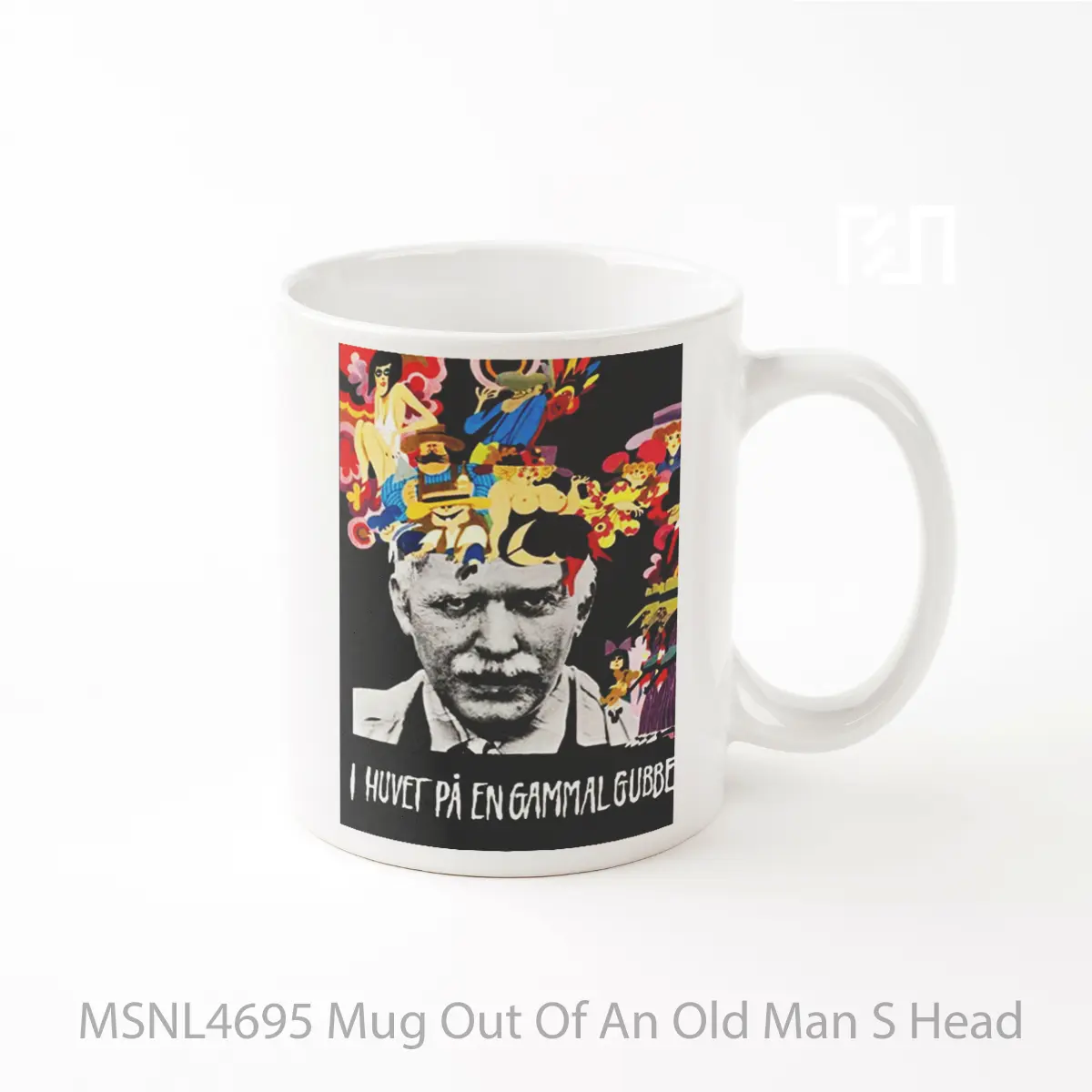 Mug Out Of An Old Man S Head Gelas Keramik Tema Film MSNL4695