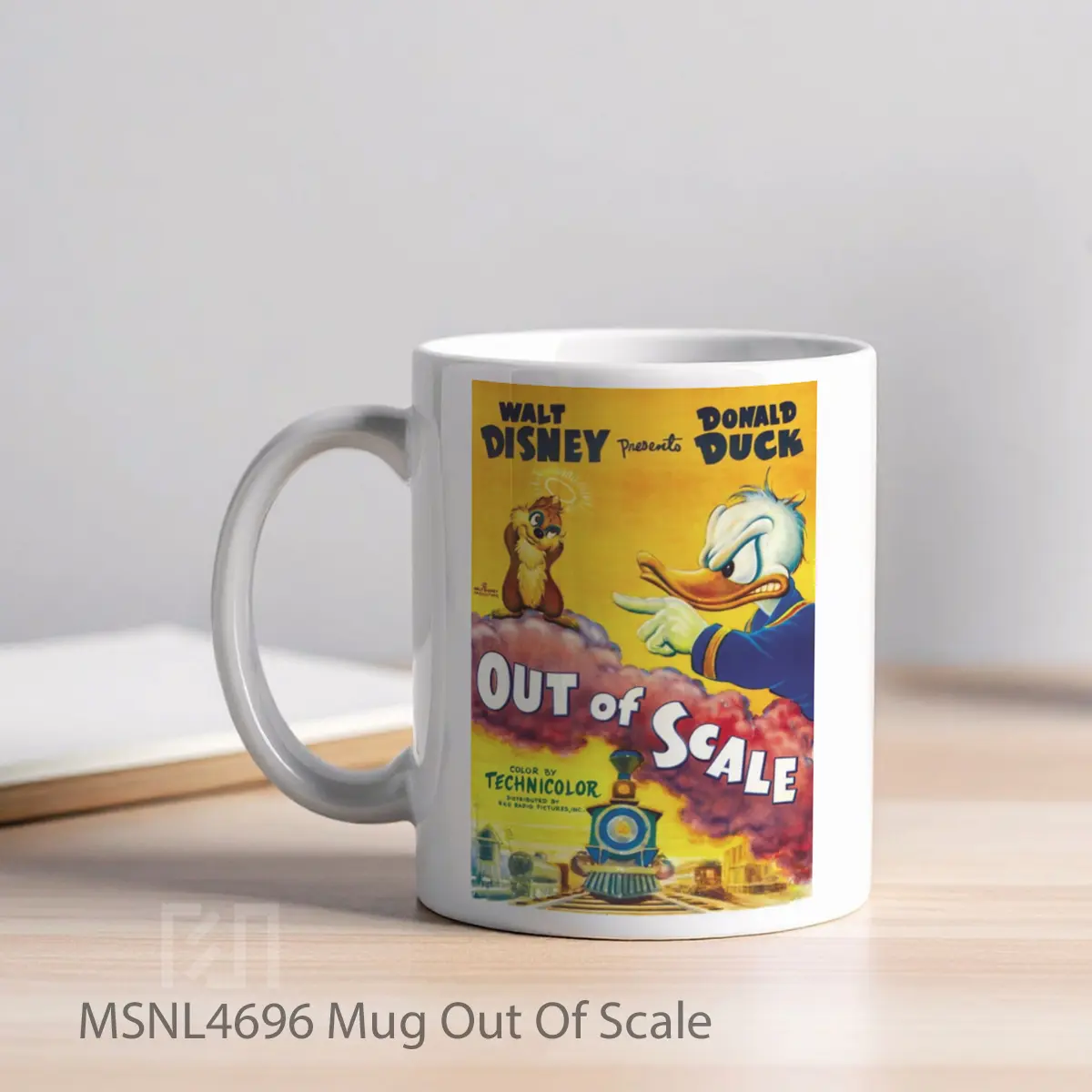 Mug Out Of Scale Gelas Keramik Tema Film MSNL4696 - Tampak Kiri