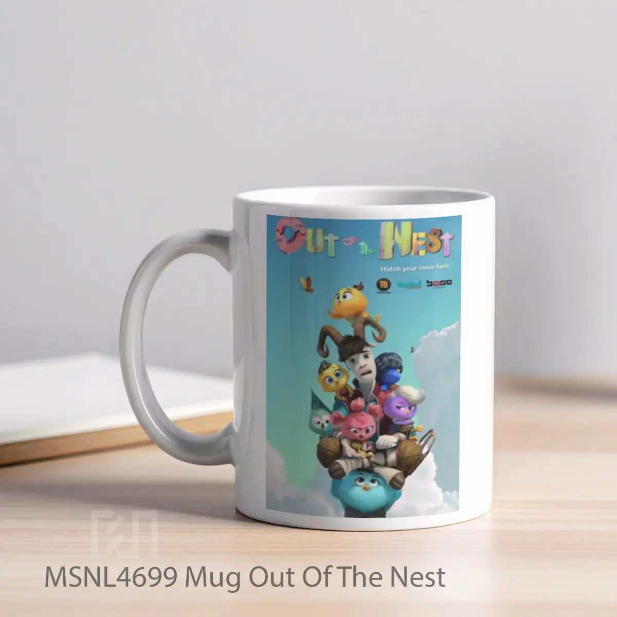 Mug Out Of The Nest Gelas Keramik Tema Film MSNL4699 - Tampak Kiri