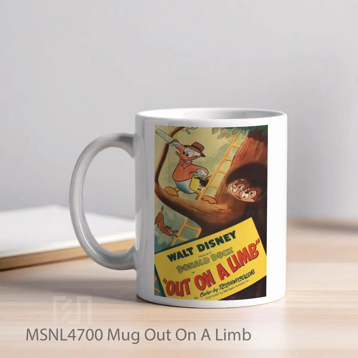 Mug Out On A Limb Gelas Keramik Tema Film MSNL4700 - Tampak Kiri