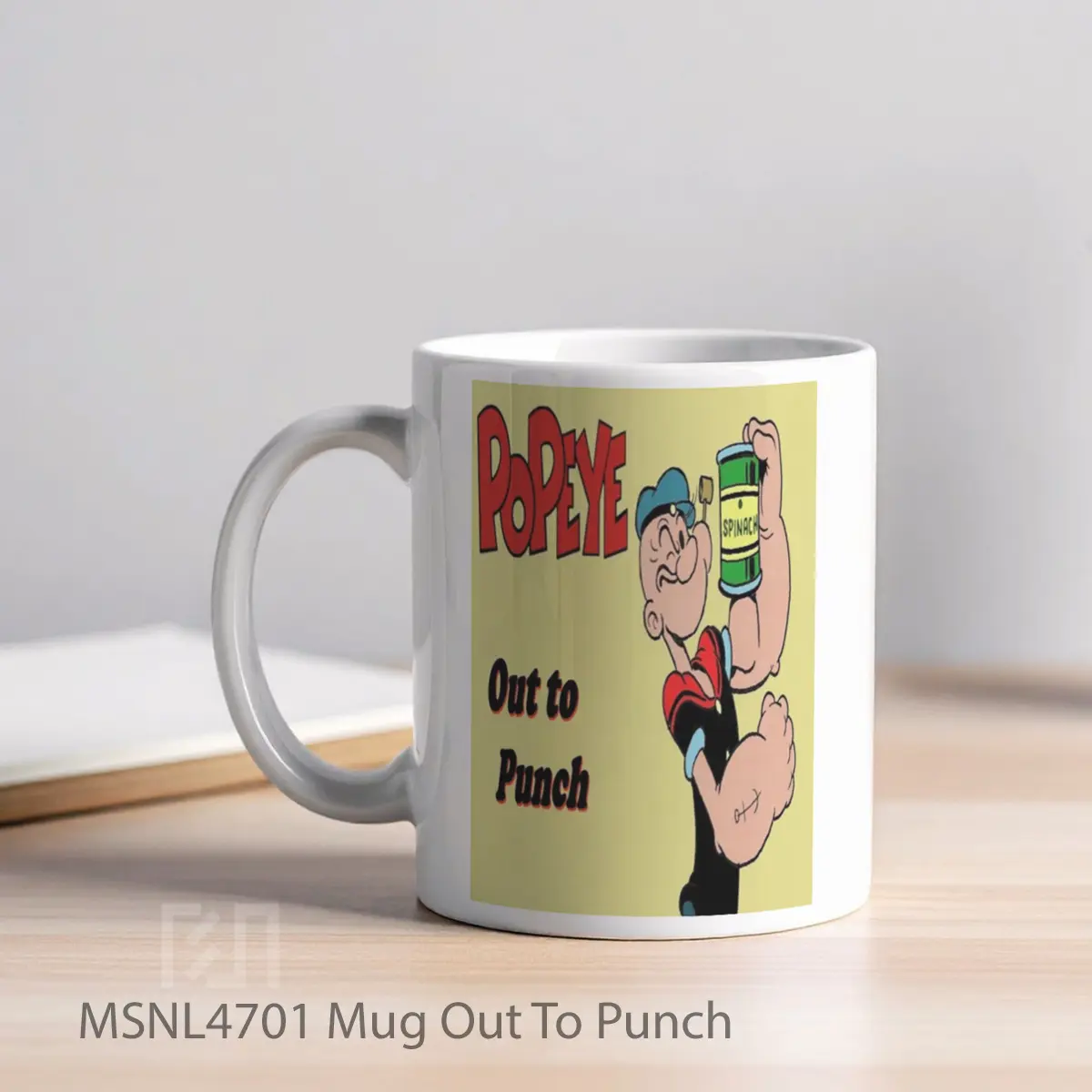 Mug Out To Punch Gelas Keramik Tema Film MSNL4701 - Tampak Kiri