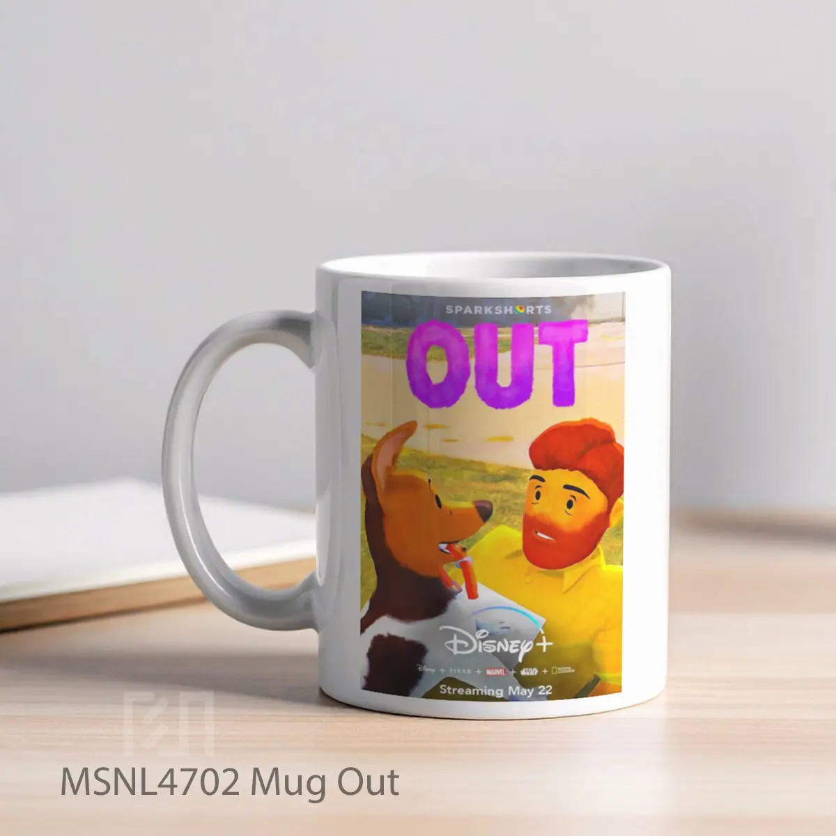 Mug Out Gelas Keramik Tema Film MSNL4702 - Tampak Kiri