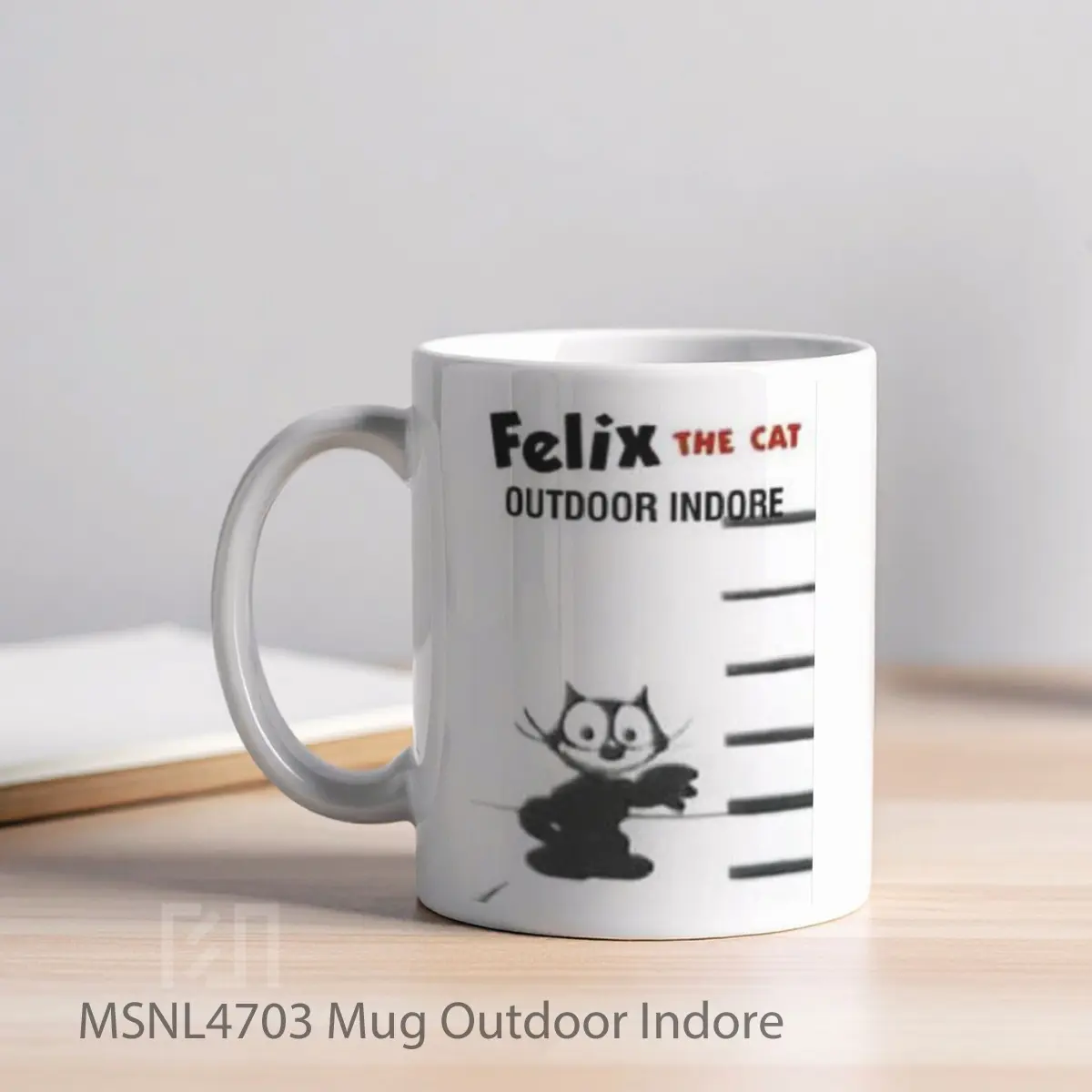 Mug Outdoor Indore Gelas Keramik Tema Film MSNL4703 - Tampak Kiri