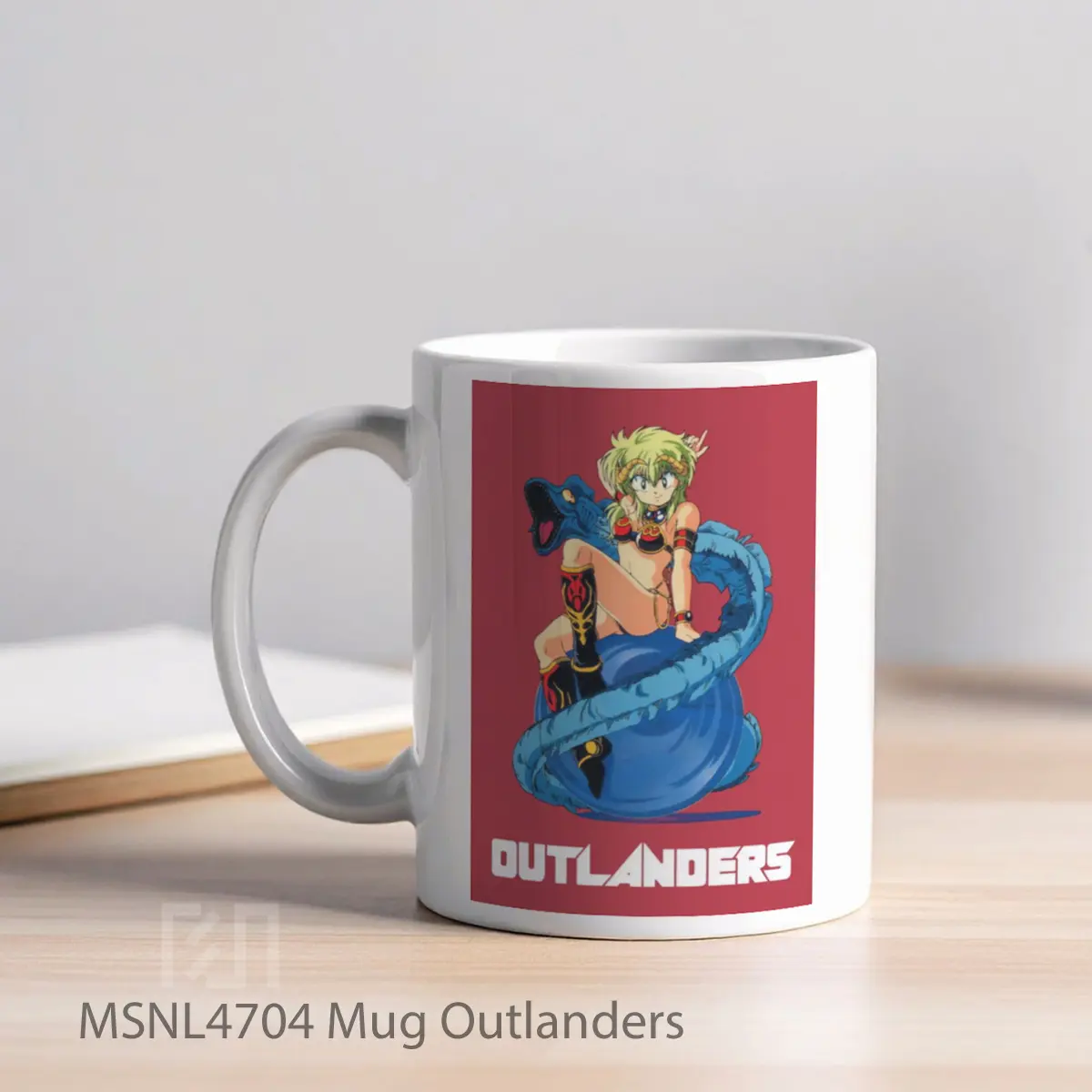 Mug Outlanders Gelas Keramik Tema Film MSNL4704 - Tampak Kiri