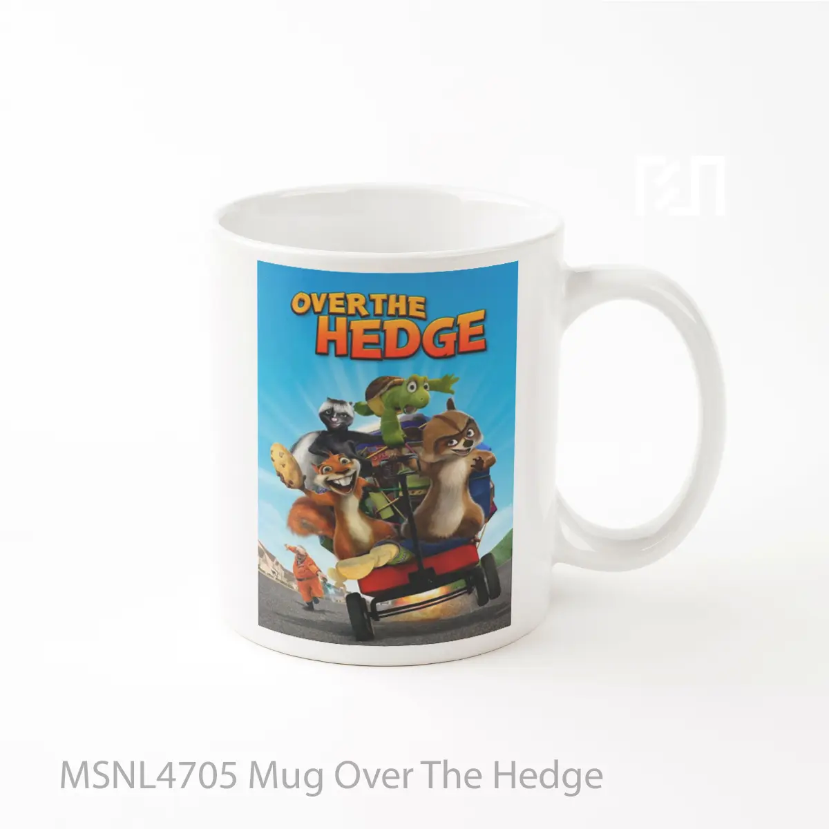 Mug Over The Hedge Gelas Keramik Tema Film MSNL4705