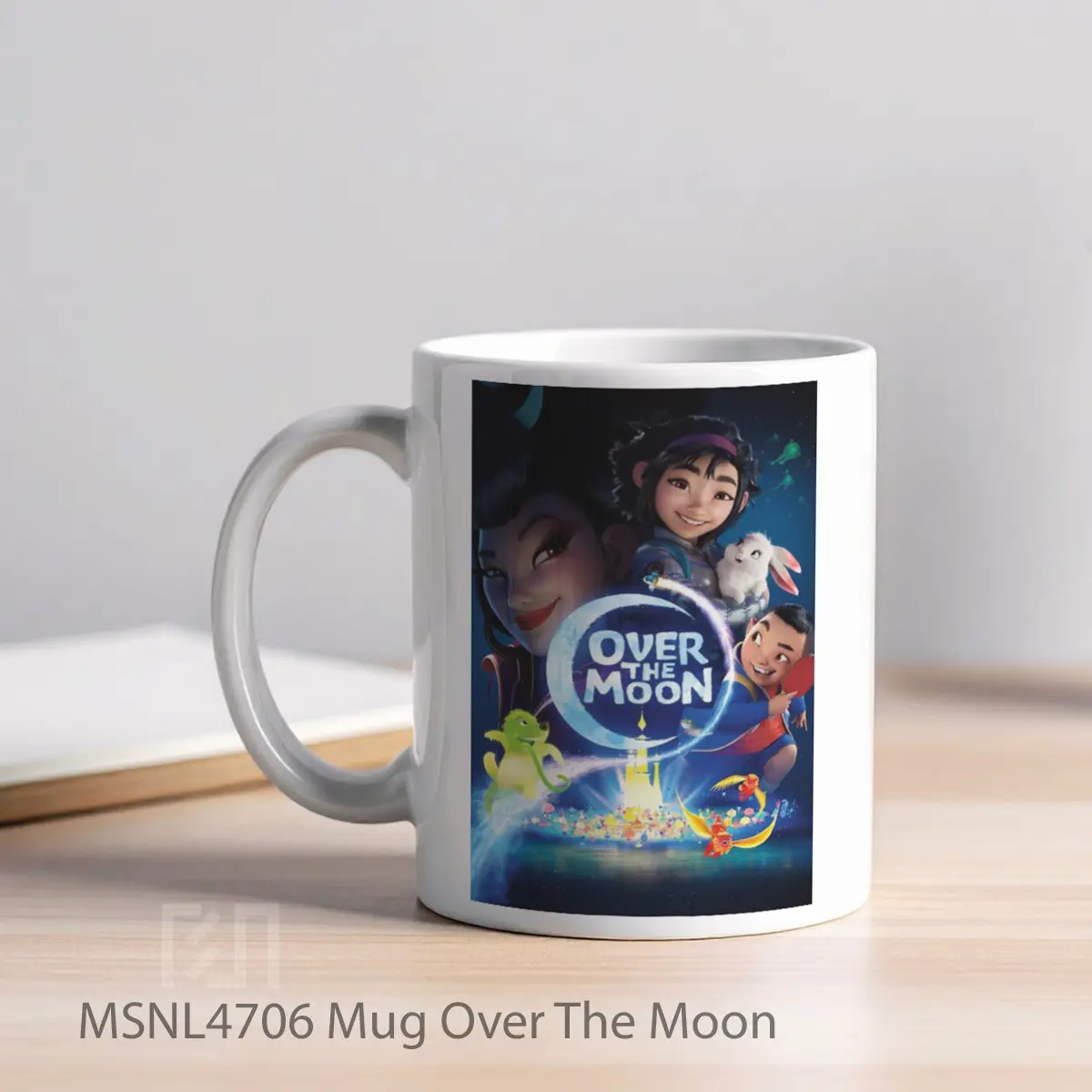 Mug Over The Moon Gelas Keramik Tema Film MSNL4706 - Tampak Kiri