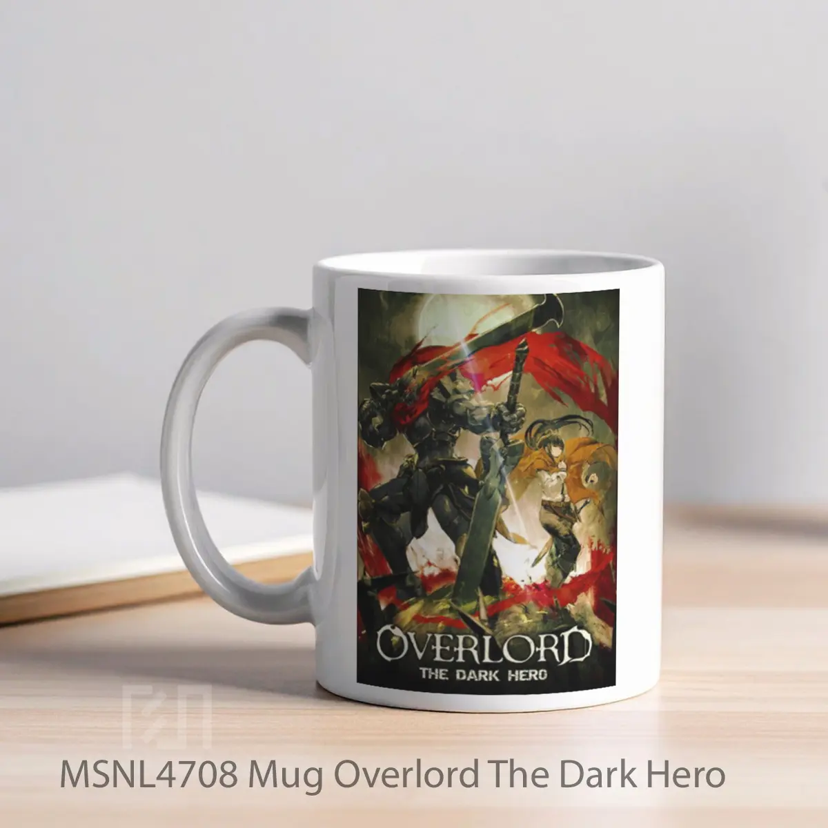 Mug Overlord The Dark Hero Gelas Keramik Tema Film MSNL4708 - Tampak Kiri