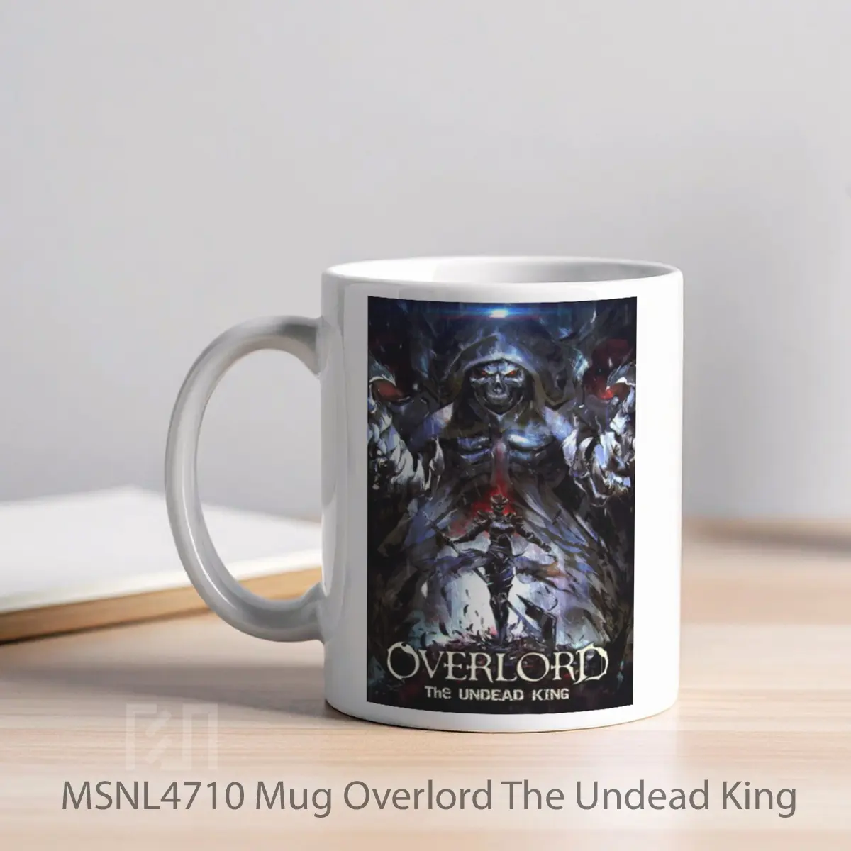 Mug Overlord The Undead King Gelas Keramik Tema Film MSNL4710 - Tampak Kiri