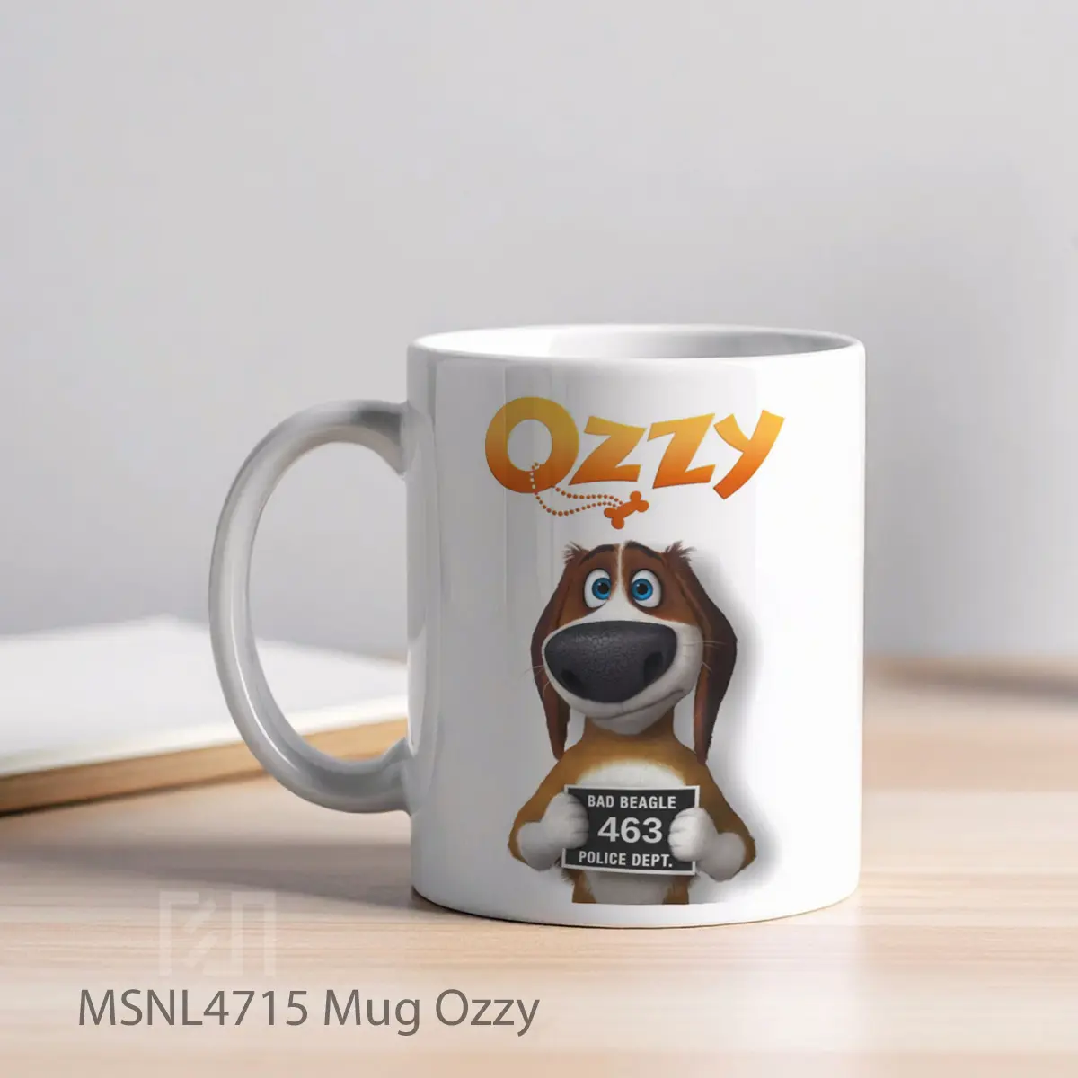 Mug Ozzy Gelas Keramik Tema Film MSNL4715 - Tampak Kiri