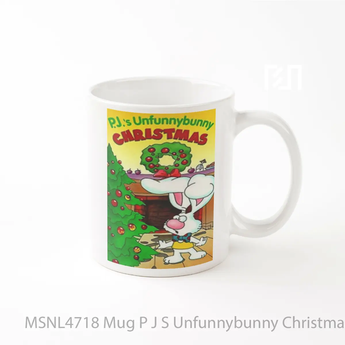 Mug P J S Unfunnybunny Christmas Gelas Keramik Tema Film MSNL4718