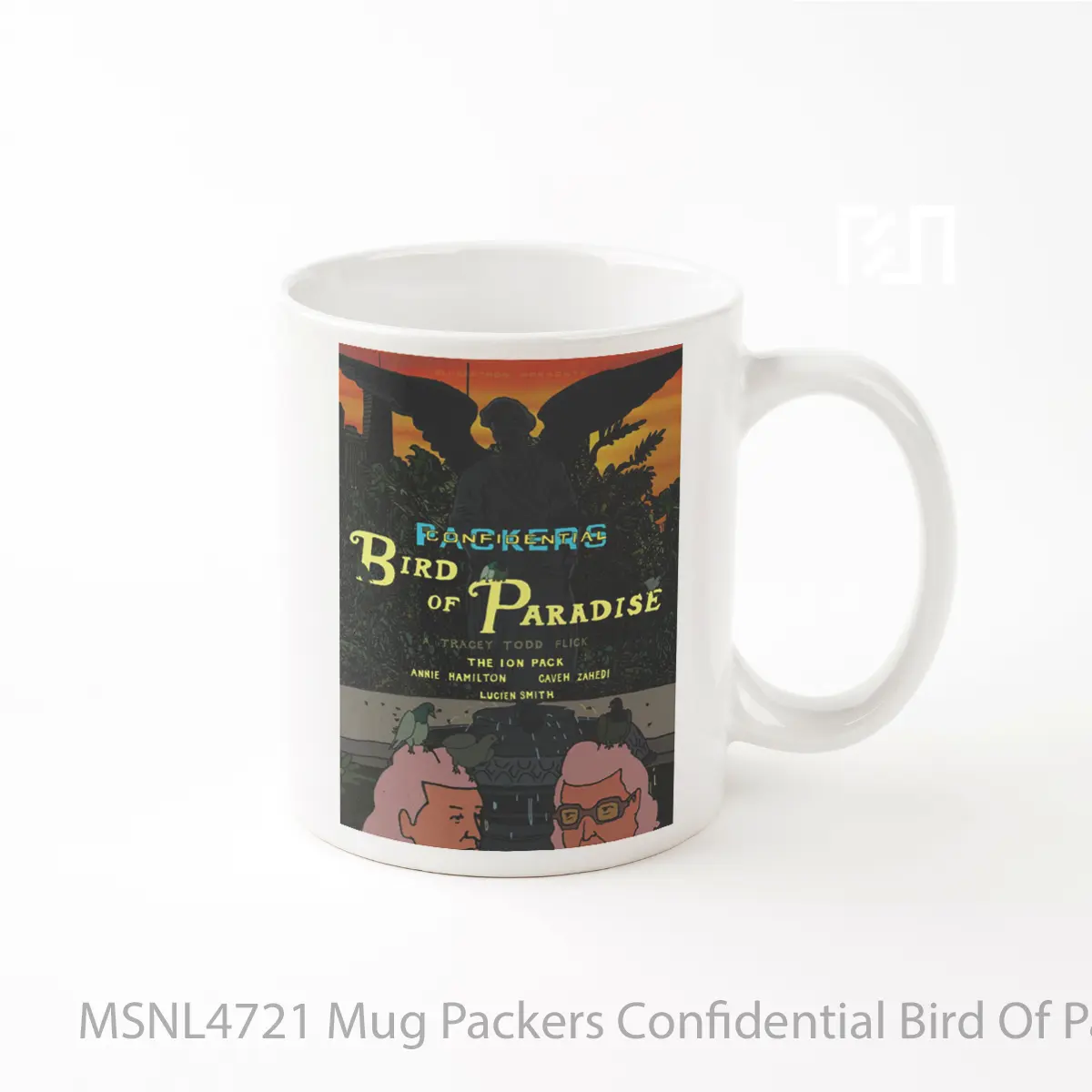 Mug Packers Confidential Bird Of Paradise Gelas Keramik Tema Film MSNL4721