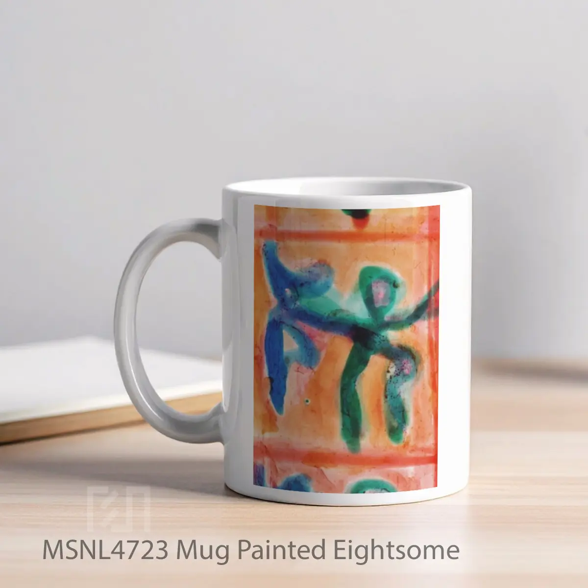 Mug Painted Eightsome Gelas Keramik Tema Film MSNL4723 - Tampak Kiri
