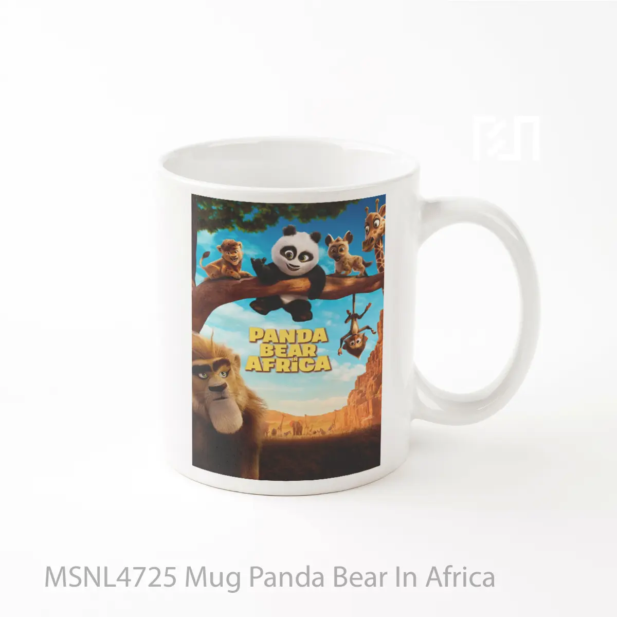 Mug Panda Bear In Africa Gelas Keramik Tema Film MSNL4725