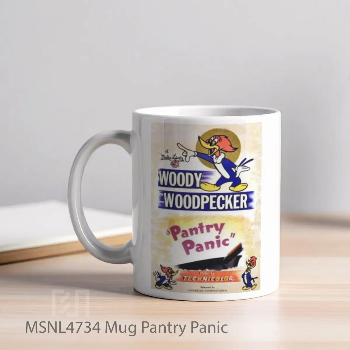 Mug Pantry Panic Gelas Keramik Tema Film MSNL4734 - Tampak Kiri
