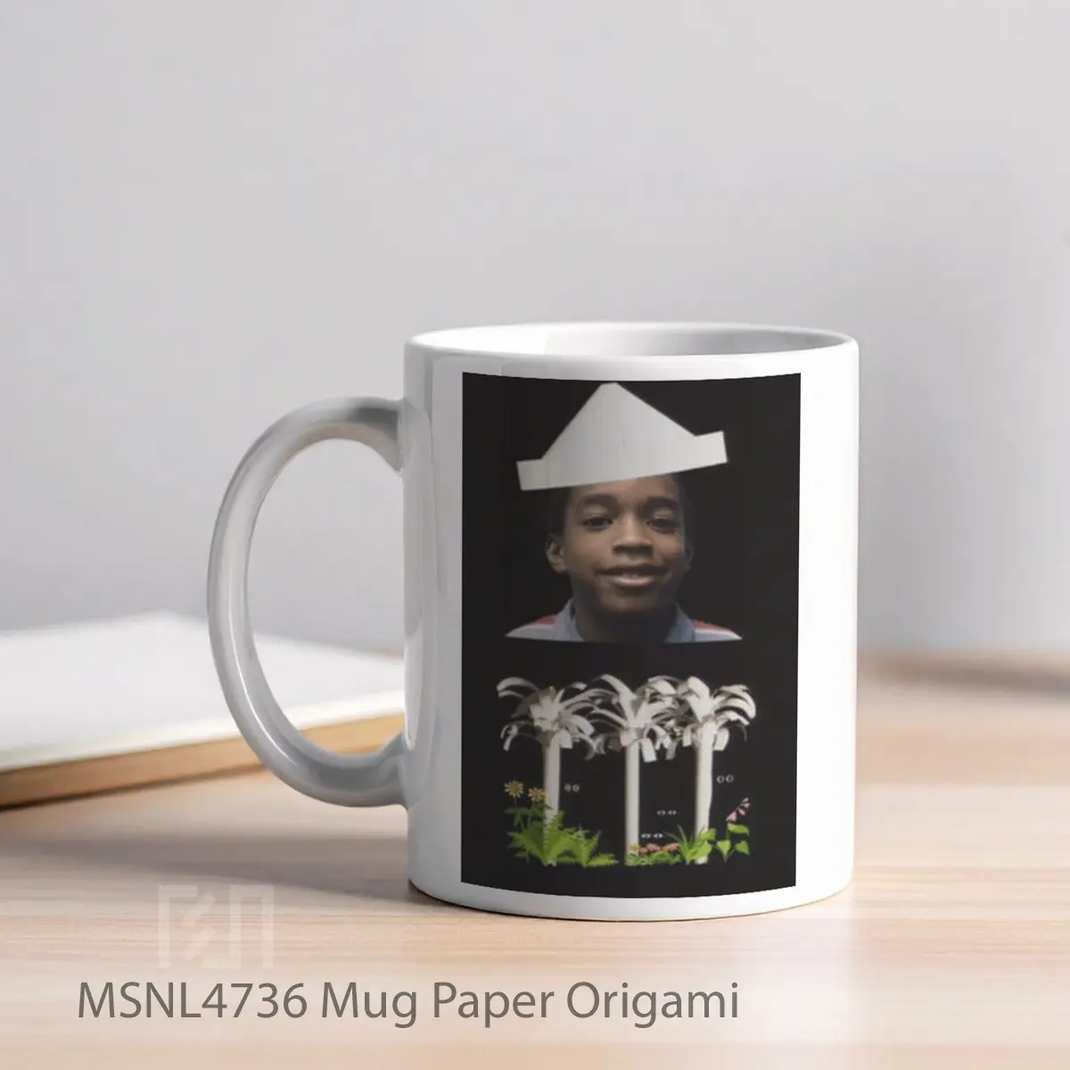 Mug Paper Origami Gelas Keramik Tema Film MSNL4736 - Tampak Kiri