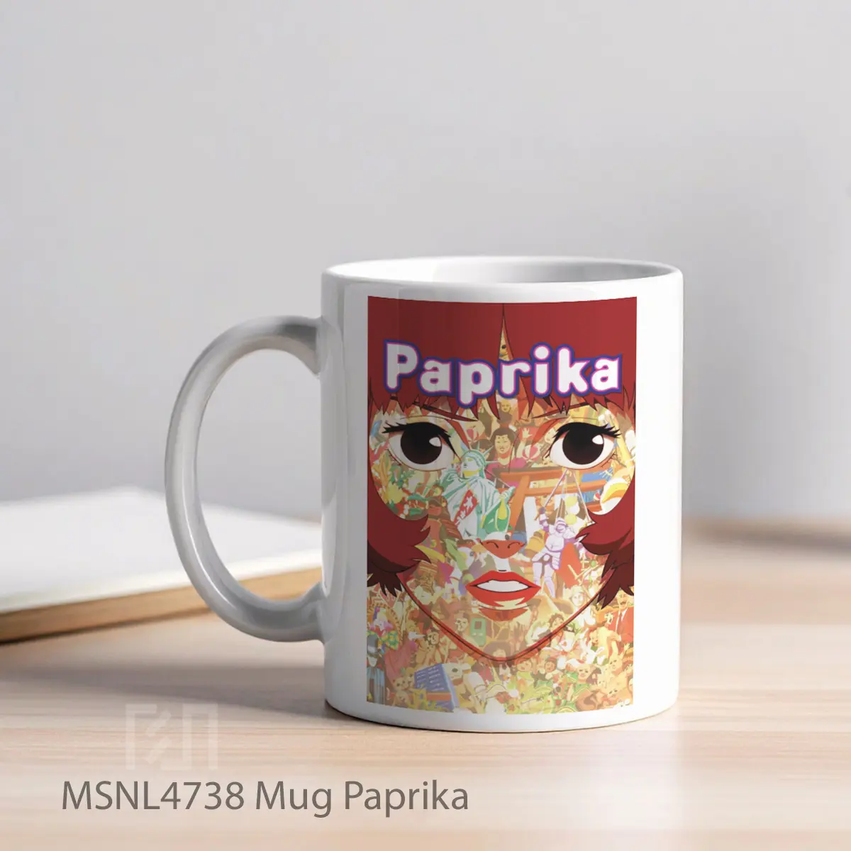 Mug Paprika Gelas Keramik Tema Film MSNL4738 - Tampak Kiri