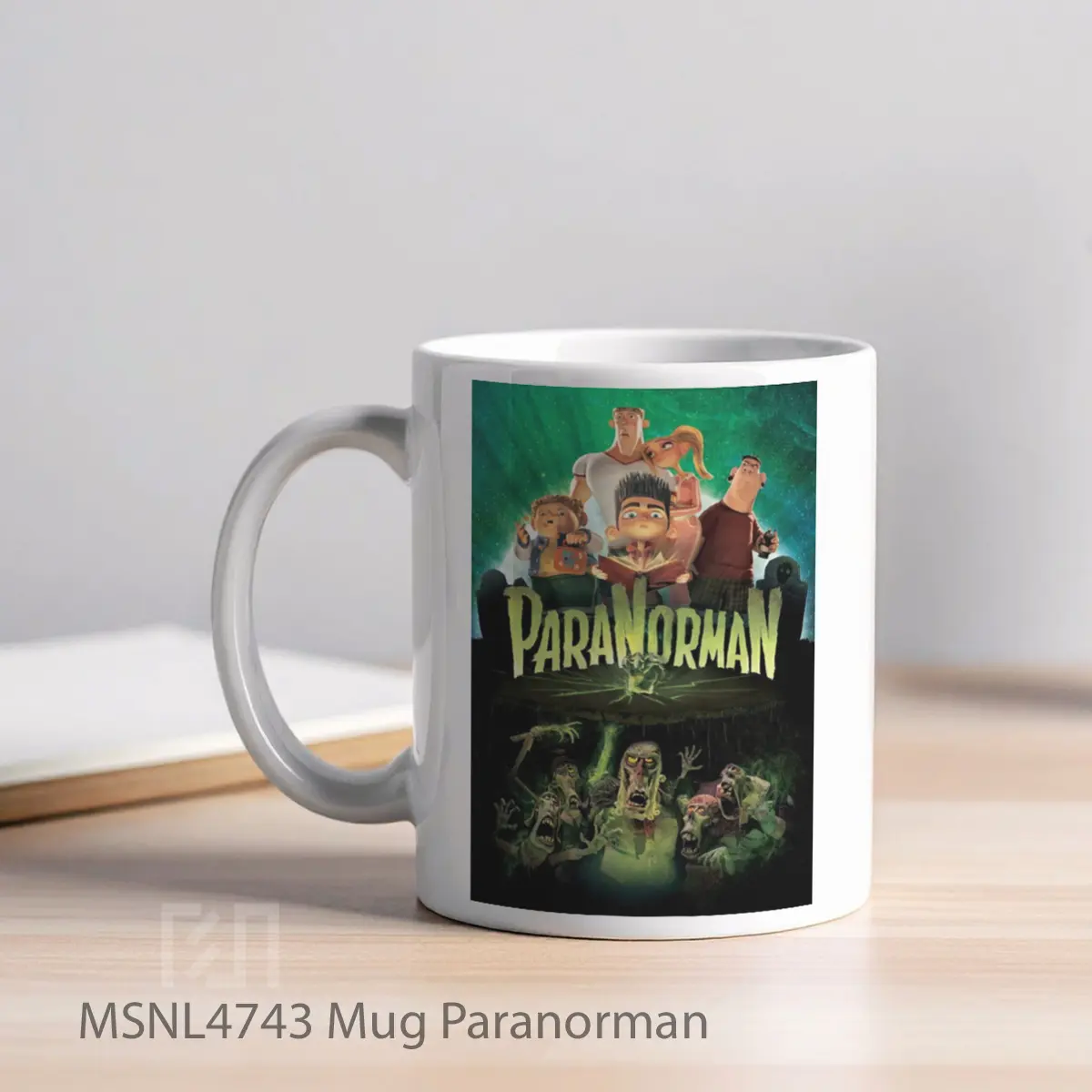 Mug Paranorman Gelas Keramik Tema Film MSNL4743 - Tampak Kiri