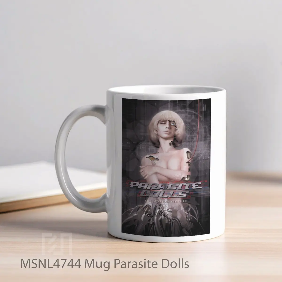 Mug Parasite Dolls Gelas Keramik Tema Film MSNL4744 - Tampak Kiri
