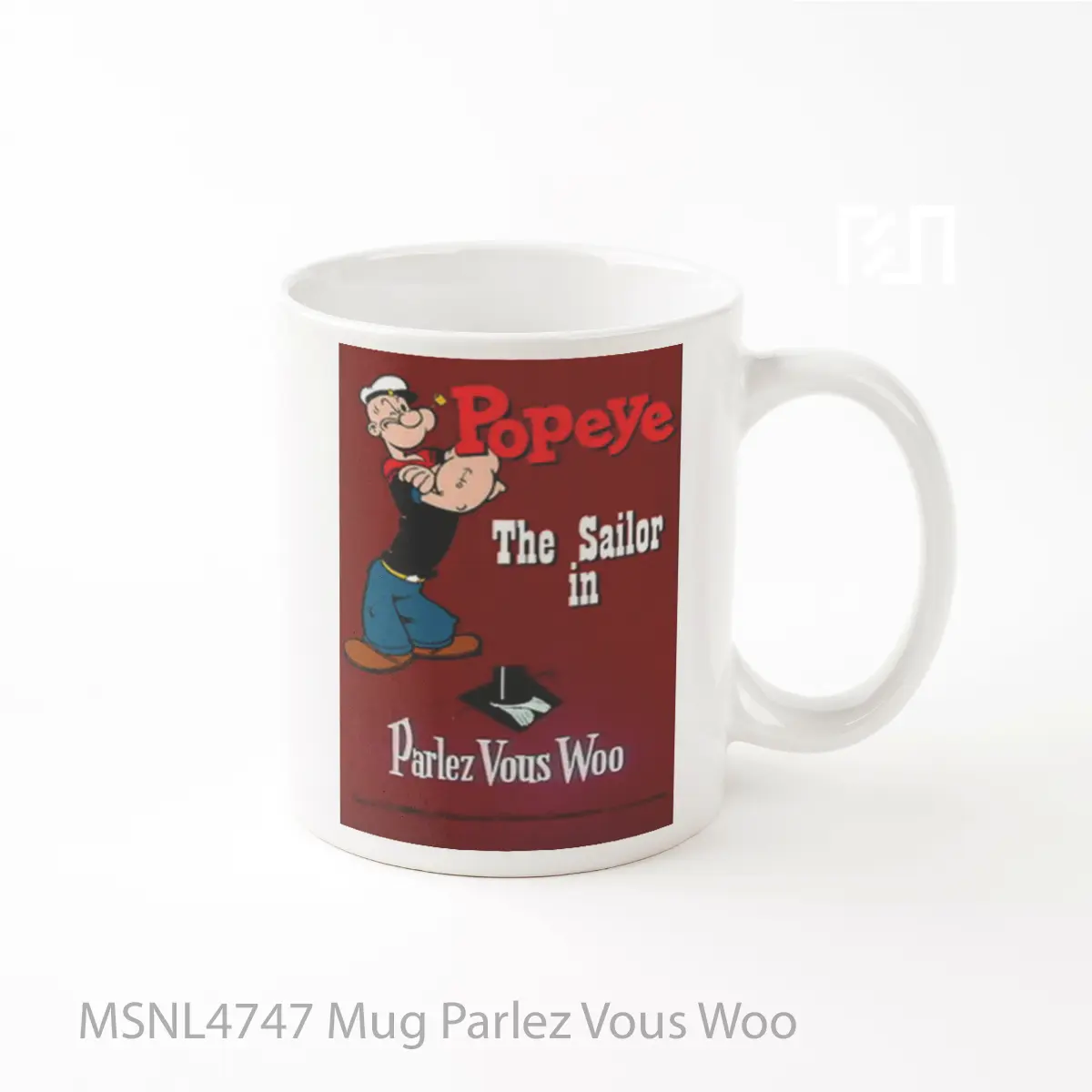 Mug Parlez Vous Woo Gelas Keramik Tema Film MSNL4747