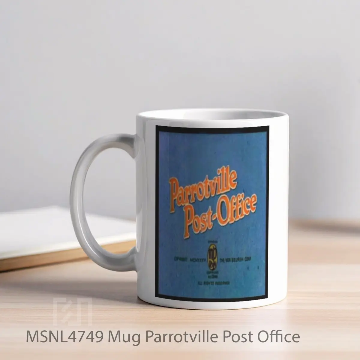 Mug Parrotville Post Office Gelas Keramik Tema Film MSNL4749 - Tampak Kiri