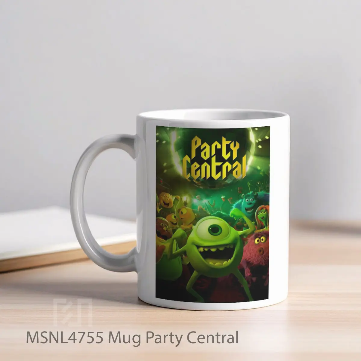 Mug Party Central Gelas Keramik Tema Film MSNL4755 - Tampak Kiri