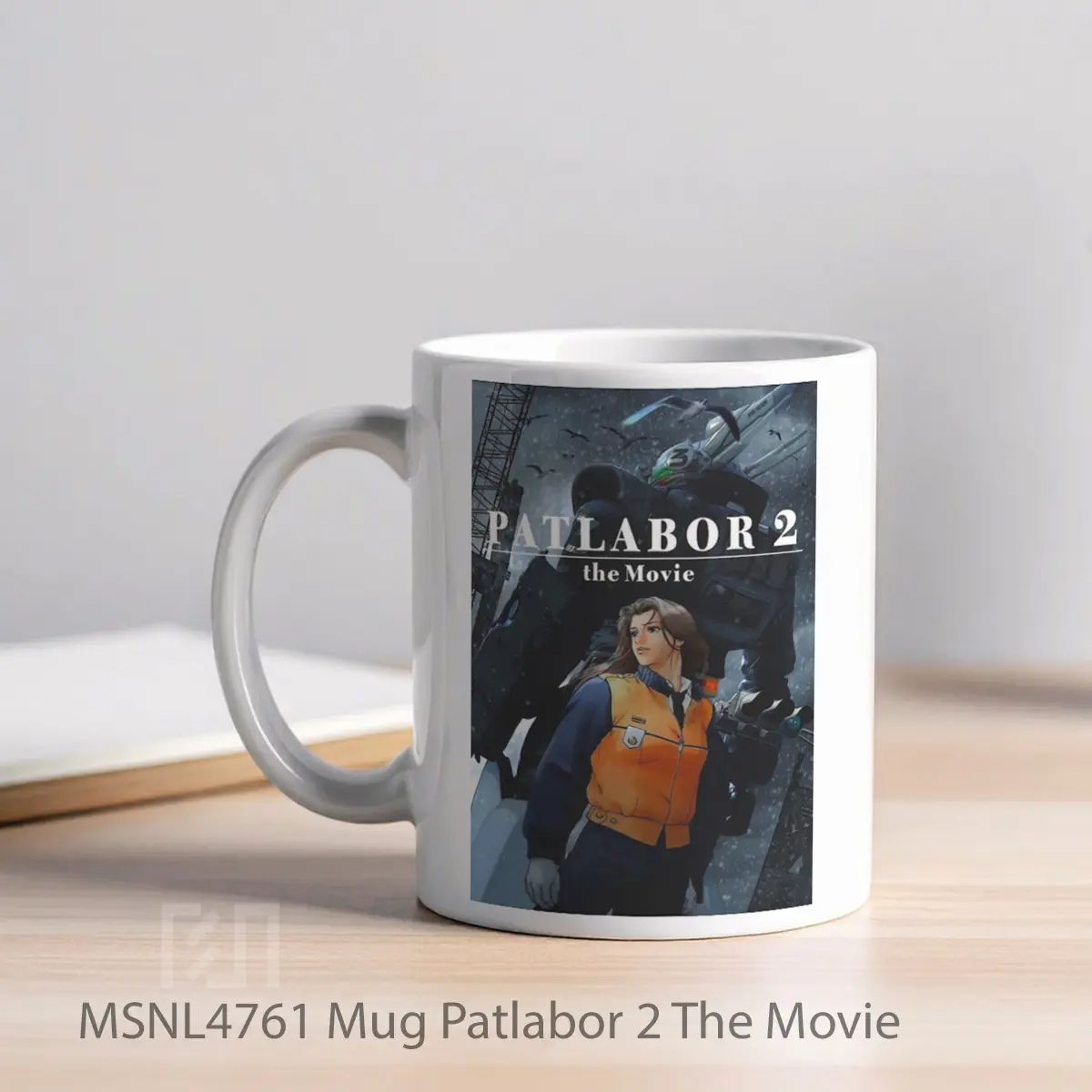 Mug Patlabor 2 The Movie Gelas Keramik Tema Film MSNL4761 - Tampak Kiri