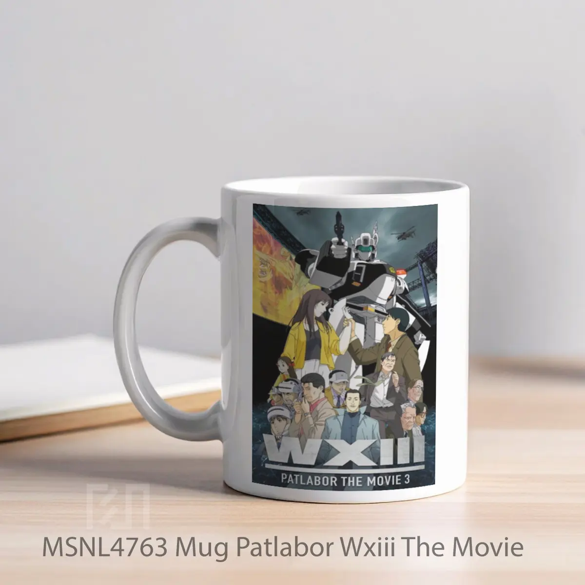 Mug Patlabor Wxiii The Movie Gelas Keramik Tema Film MSNL4763 - Tampak Kiri