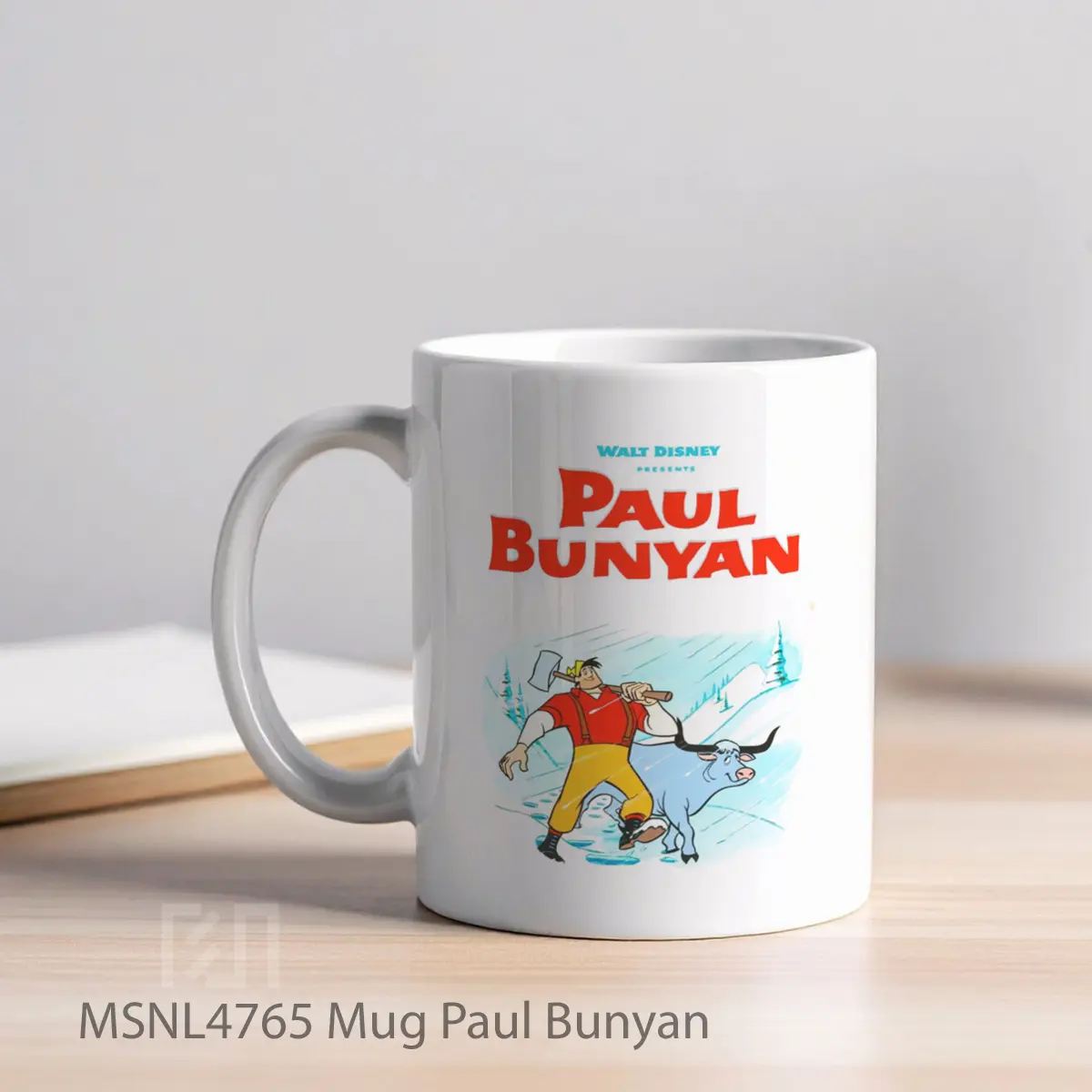 Mug Paul Bunyan Gelas Keramik Tema Film MSNL4765 - Tampak Kiri