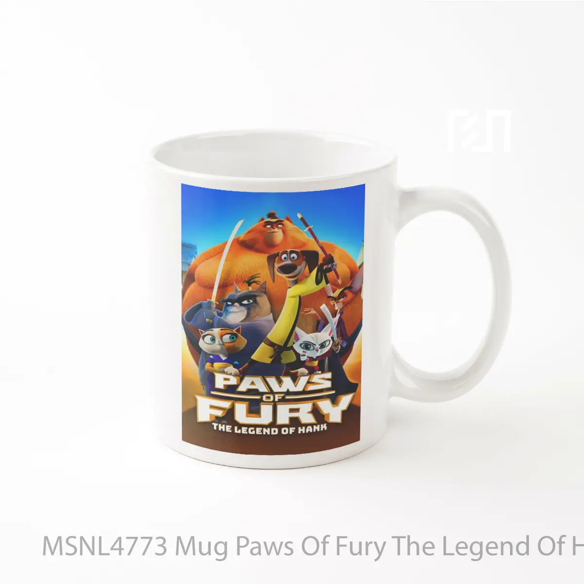 Mug Paws Of Fury The Legend Of Hank Gelas Keramik Tema Film MSNL4773