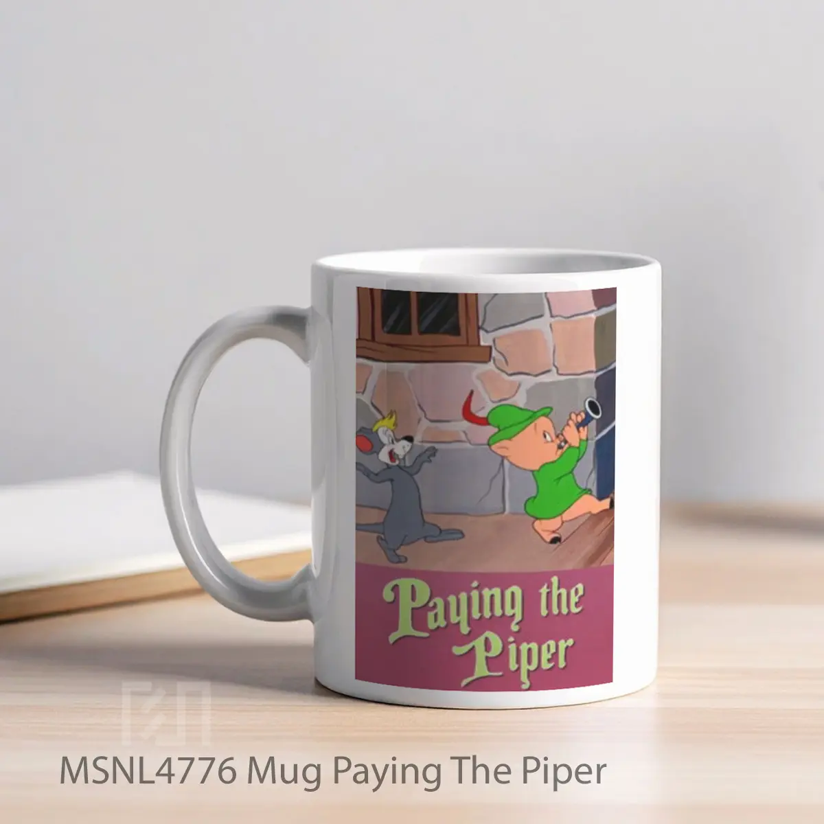 Mug Paying The Piper Gelas Keramik Tema Film MSNL4776 - Tampak Kiri