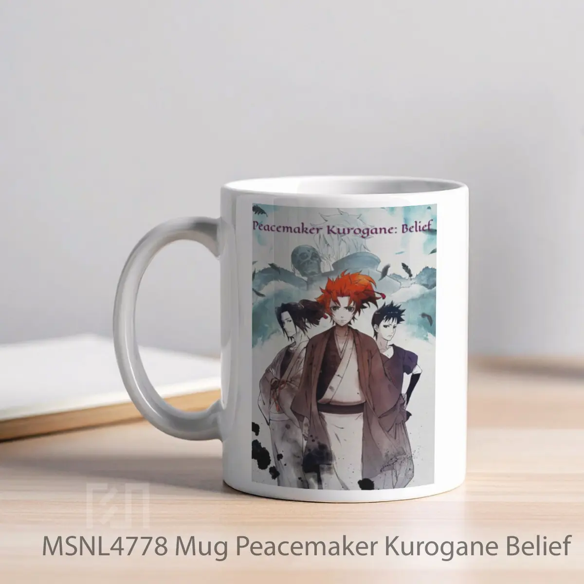 Mug Peacemaker Kurogane Belief Gelas Keramik Tema Film MSNL4778 - Tampak Kiri