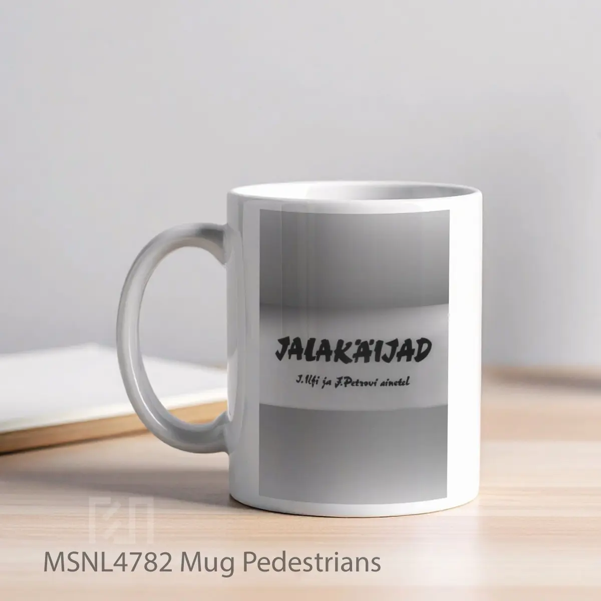 Mug Pedestrians Gelas Keramik Tema Film MSNL4782 - Tampak Kiri