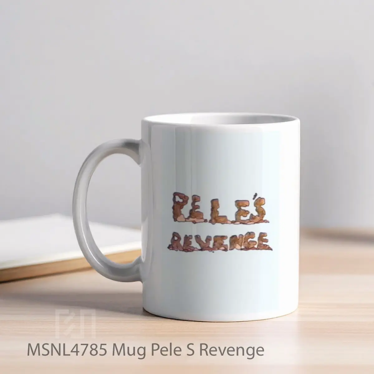 Mug Pele S Revenge Gelas Keramik Tema Film MSNL4785 - Tampak Kiri