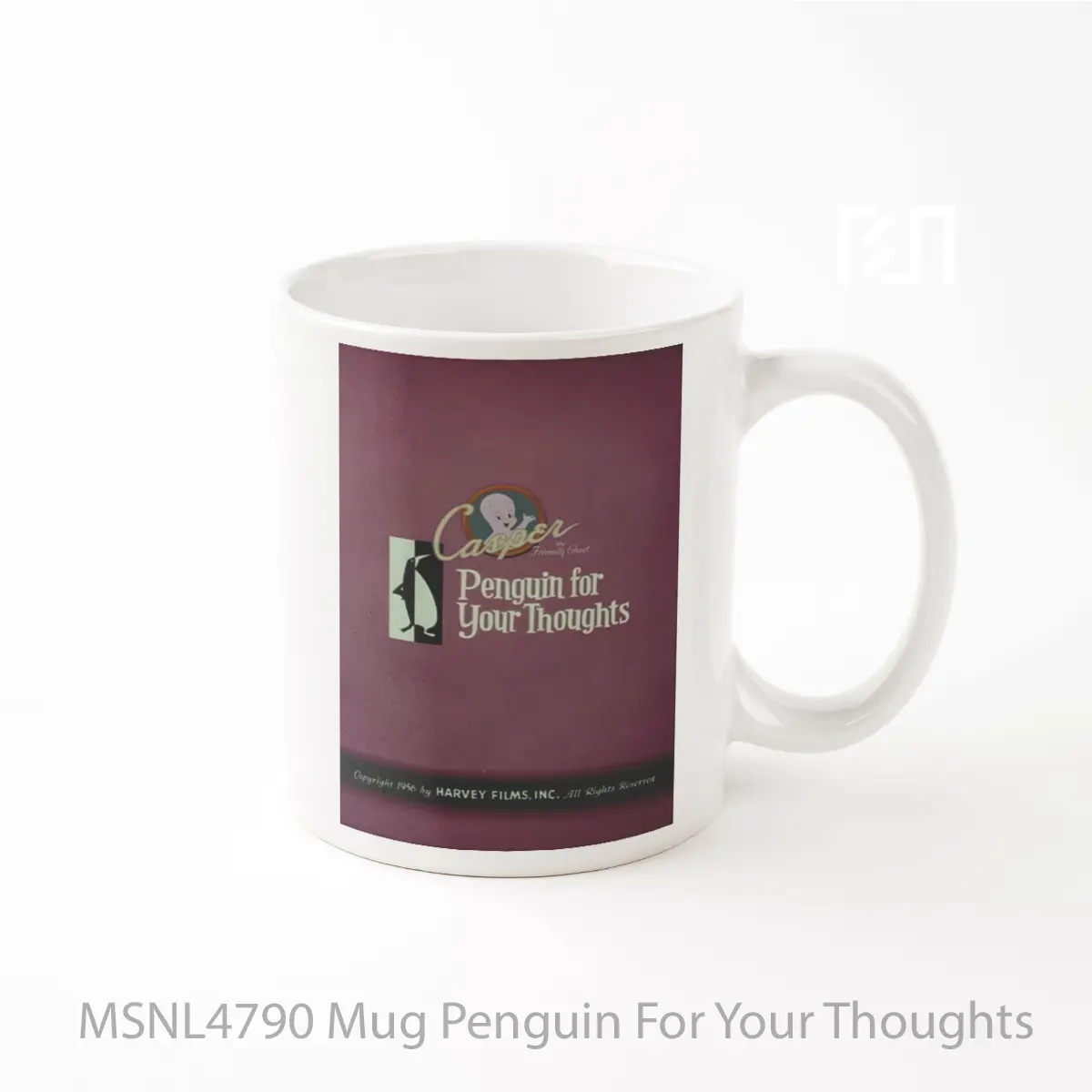 Mug Penguin For Your Thoughts Gelas Keramik Tema Film MSNL4790