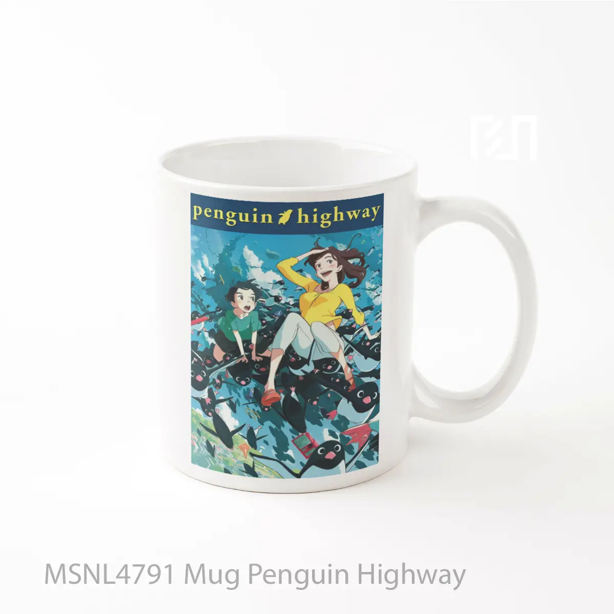 Mug Penguin Highway Gelas Keramik Tema Film MSNL4791